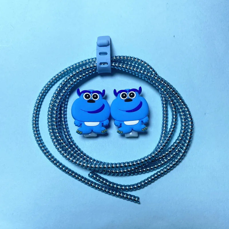 Cartoon Disney Cable Winder Set – USB Charger Cable Protector