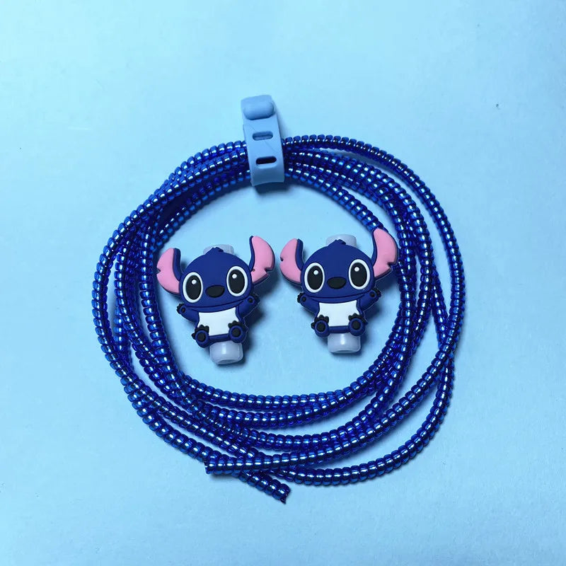 Cartoon Disney Cable Winder Set – USB Charger Cable Protector