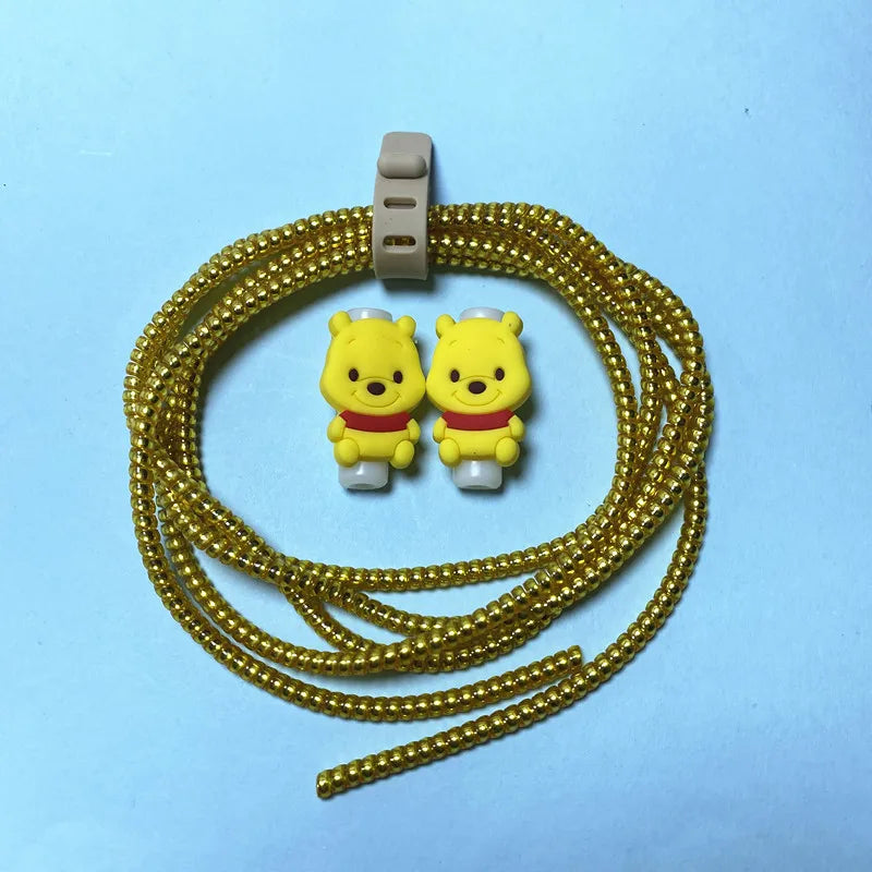 Cartoon Disney Cable Winder Set – USB Charger Cable Protector