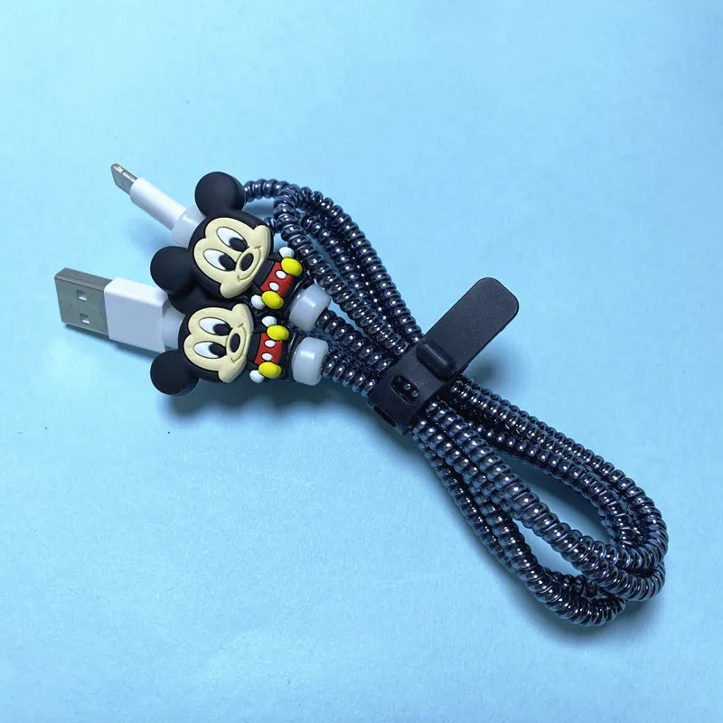 Cartoon Disney Cable Winder Set – USB Charger Cable Protector