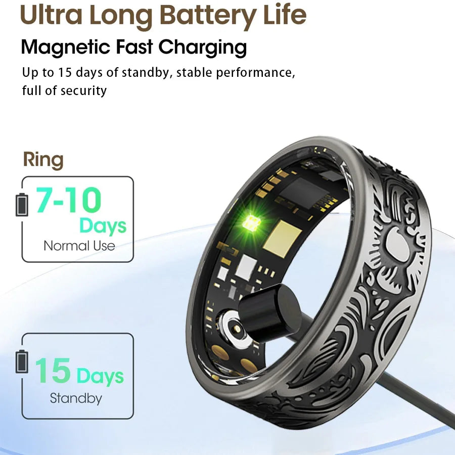 Smart Vintage Ring – Stylish Wearable with Modern Technology