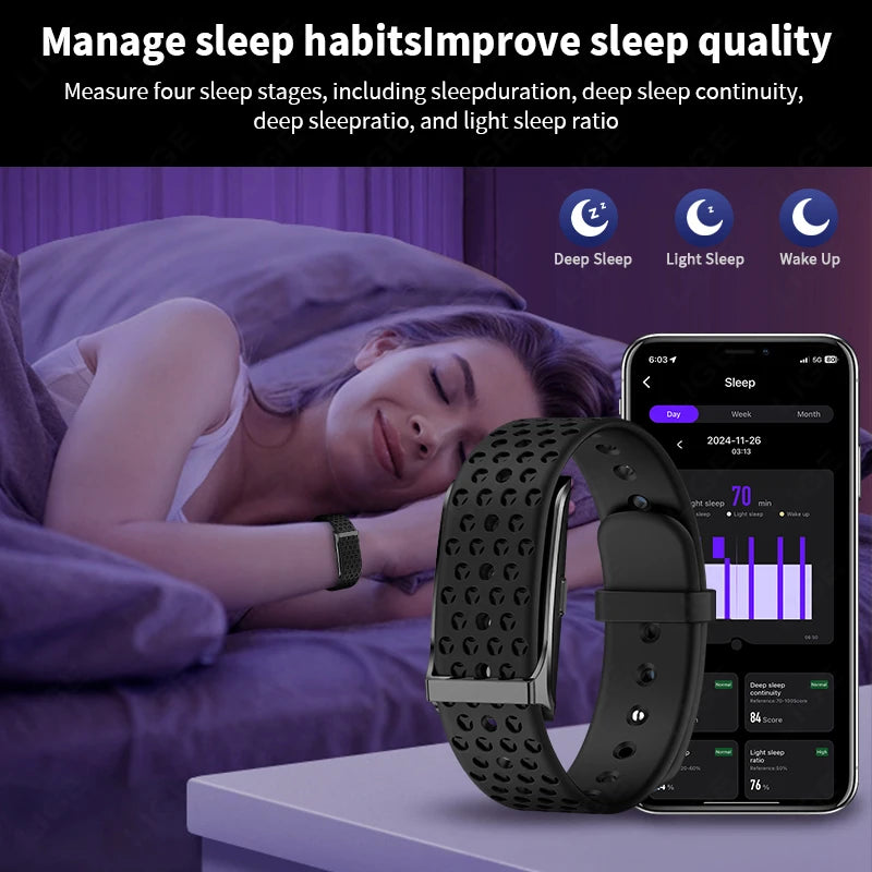 LIGE Smart Health Bracelet for Couples