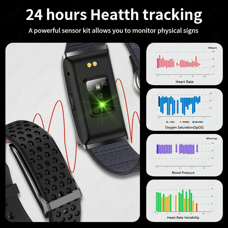 LIGE Smart Health Bracelet for Couples