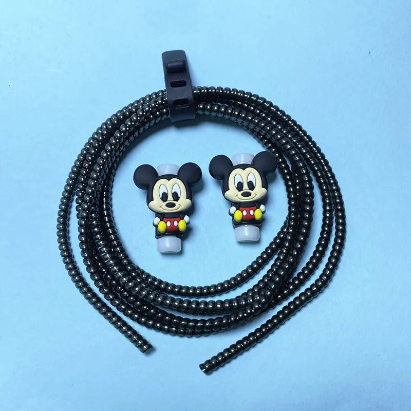 Cartoon Disney Cable Winder Set – USB Charger Cable Protector