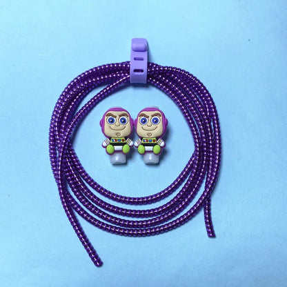Cartoon Disney Cable Winder Set – USB Charger Cable Protector