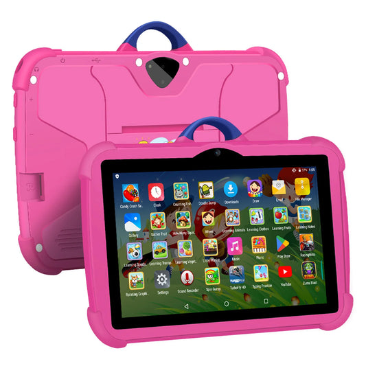 Cartoon Pattern Kids Tablet – 7 Inch, 4GB RAM, 64GB ROM, Android,
