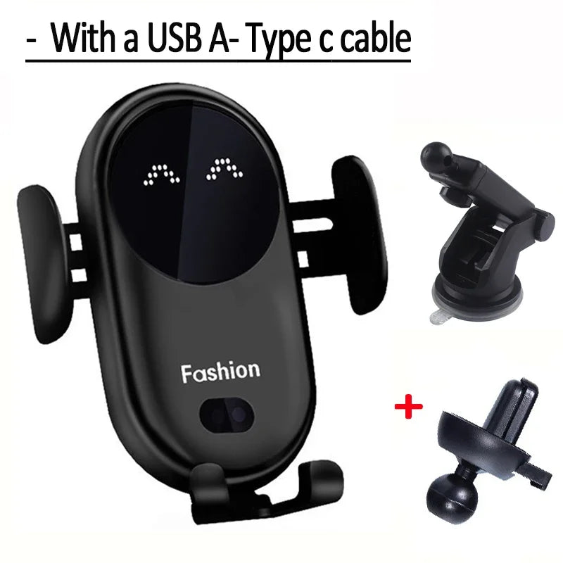 FashionQi S11 Smart Wireless Car Charger & Phone Holder