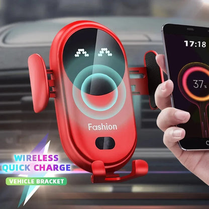 FashionQi S11 Smart Wireless Car Charger & Phone Holder