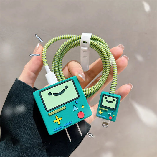 Korea Cute Game Console Charger Protective Case For IPhone 11 13 14 18W-20W Fast Charge Protection Charger Cover