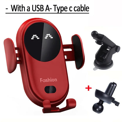 FashionQi S11 Smart Wireless Car Charger & Phone Holder