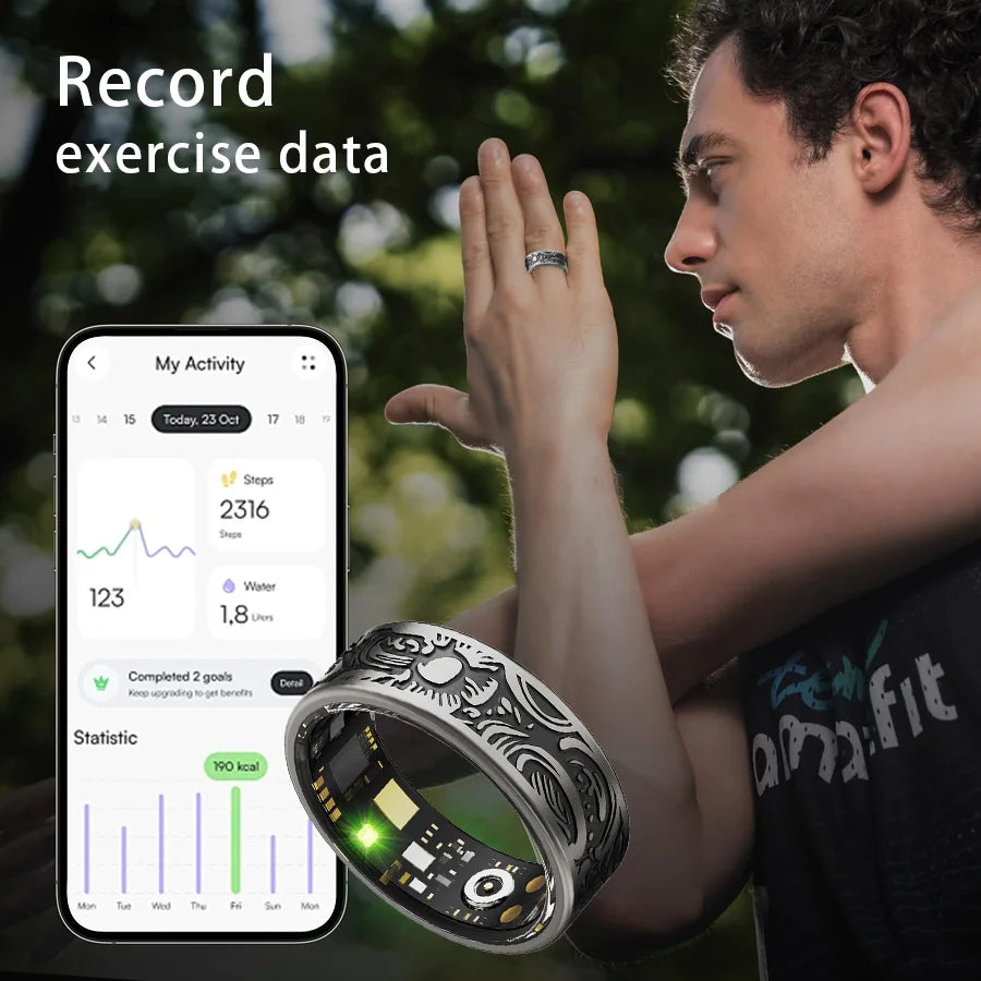 Smart Vintage Ring – Stylish Wearable with Modern Technology
