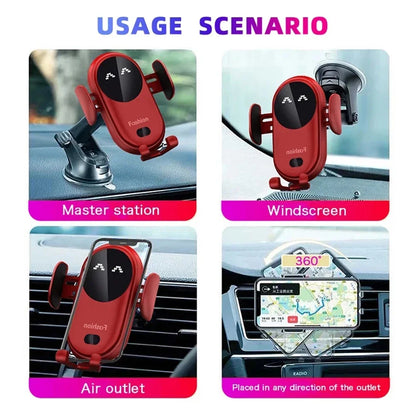 FashionQi S11 Smart Wireless Car Charger & Phone Holder